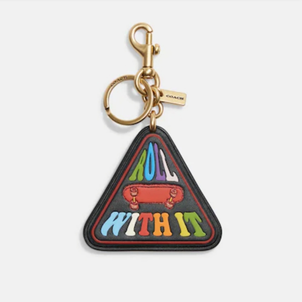 Coach Roll With It Bag Charm Key Chain BNWT